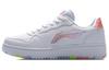 LiNing Slip-Resistant Lightweight Balance Wear-Resistant Low-Top Skateboard Shoes Women's White Purple AGCR342-1