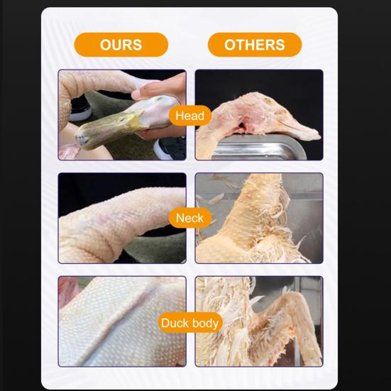 Elektrický stroj na škubání kuřat Ruční škubač drůbežího peří Přenosný automatický vytrhávač chlupů pro kuřata Krůty Kachny Vodotěsný dobíjecí