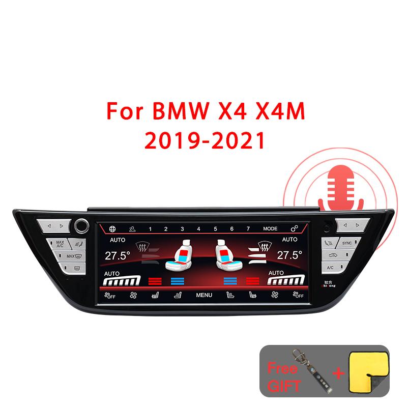 

8,8-дюймовый дисплей панели кондиционера переменного тока для BMW X3 X3M X4 X4M 2018-2022 Климат-контроль Панель Сенсорный ЖК-экран Цифровой Eight Core чёрный