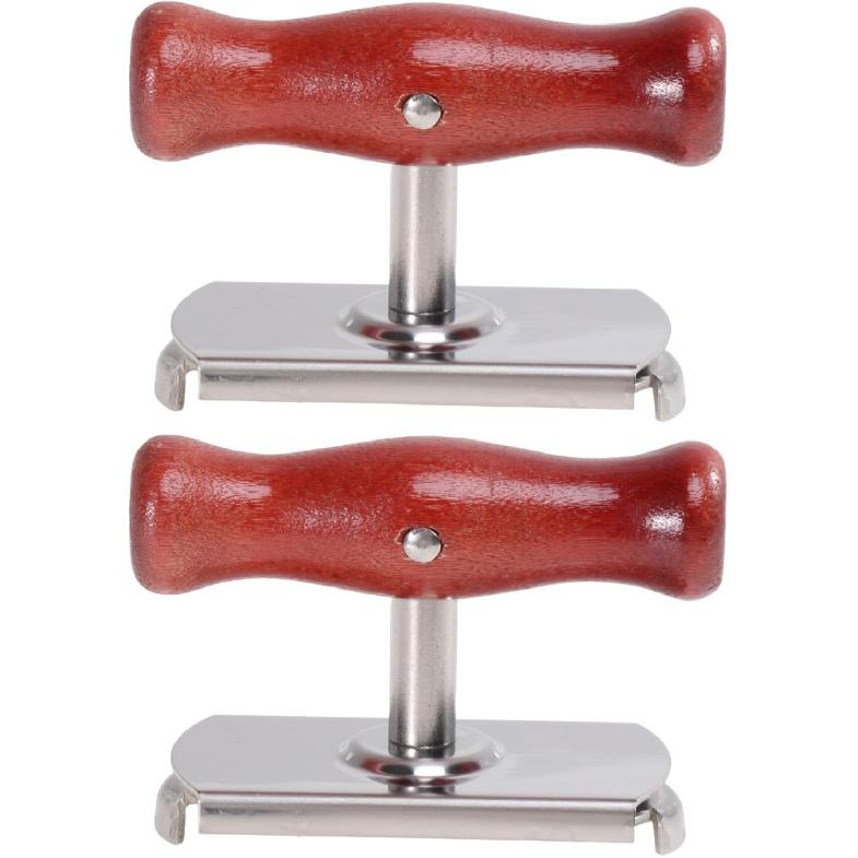 MAGICLULU 2pcs Wooden Handle Capper Bamboo