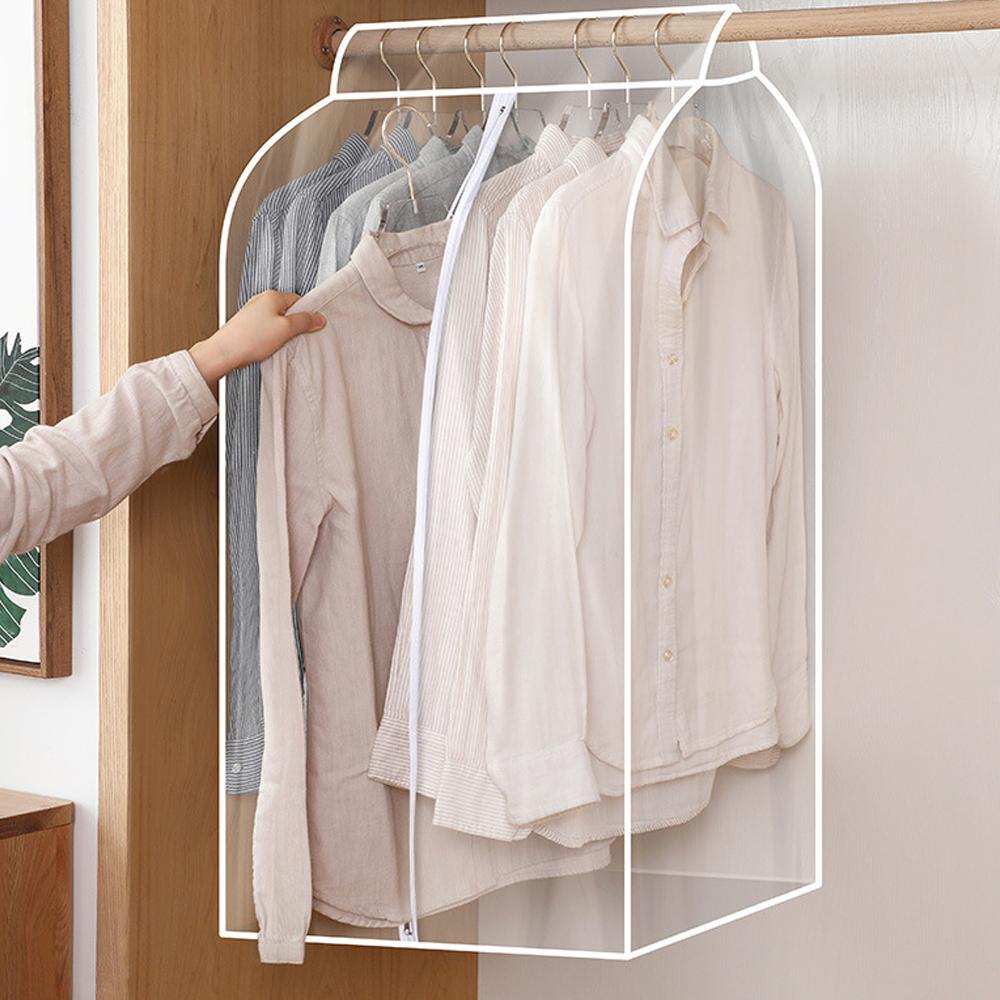 Clothes Dust Cover Wardrobe Hanging Window Dust Cover Coat Suit Dress Protector Household Garment Clothing Bags Closet Organizer