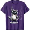 Raccoon Fisherman Men Women Kids Funny Fishing T-Shirt