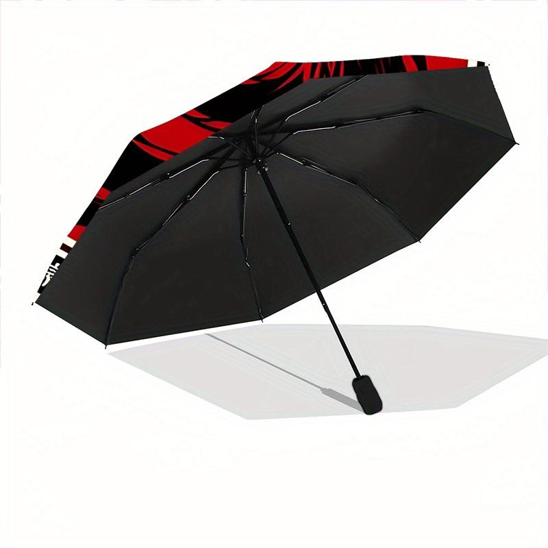 1pc Dragon YinYang Automatic Open/close Umbrella, 8-Rib sturdy structure, Portable Travel Umbrella, Parties, Everyday Use, Outdoor Accessory