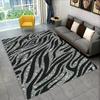 3D-Teppich mit buntem Zebra-Muster, Teppich für Wohnzimmer, Schlafzimmer, Sofa, Büro, Fußmatte, Dekoration, rutschfeste Bodenmatte für Kinder