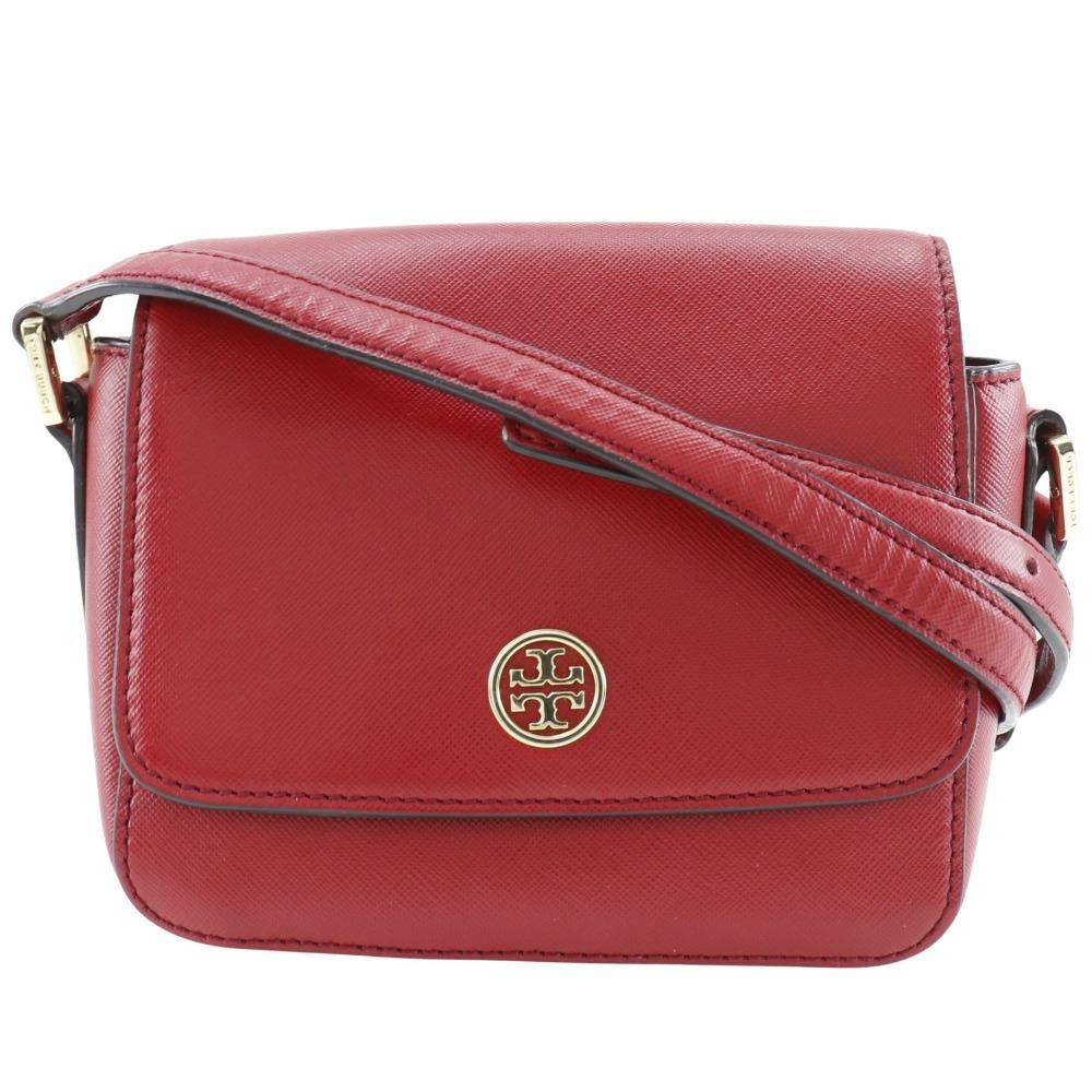 

Tory Burch logo Shoulder Bag Pochette Red leather Women Used
