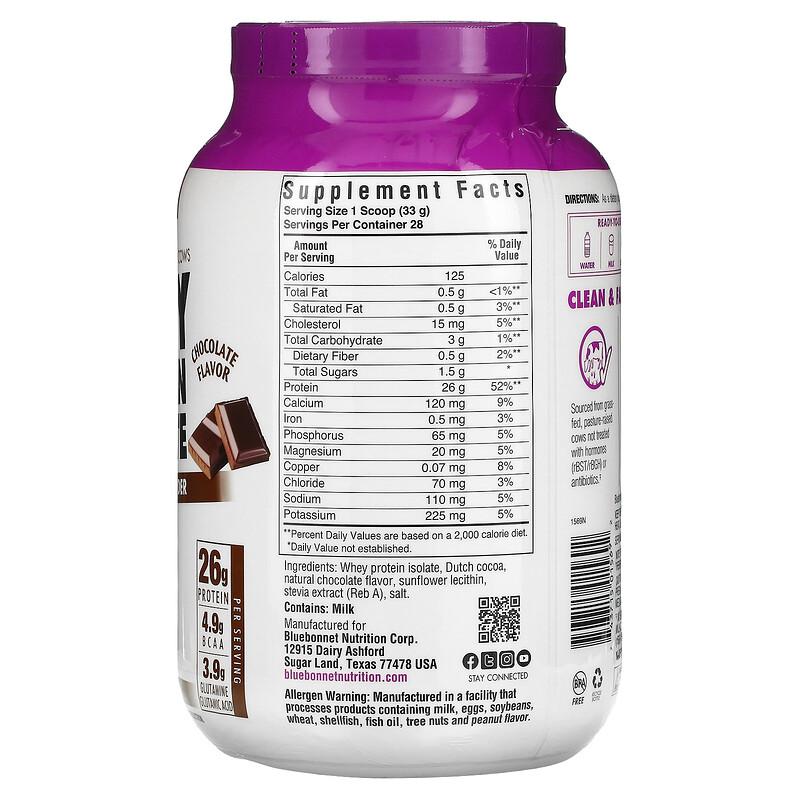 Whey Protein Isolate, Chocolate, 2 lbs (924 g)
