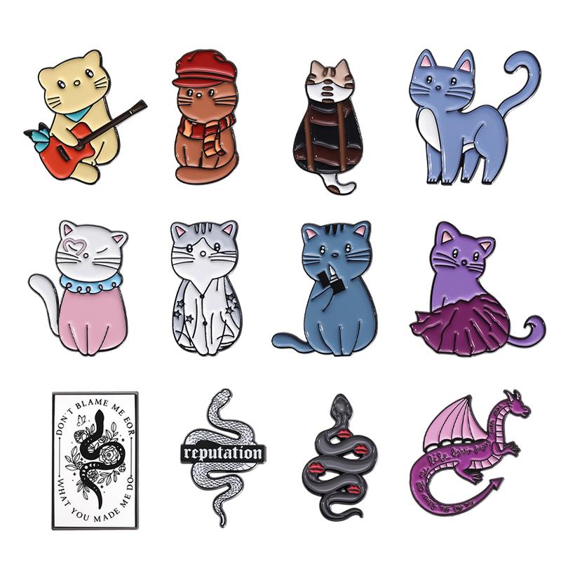 4-19pcs/set Cartoon Anime Characters Enamel Pins Custom Cute Little Monk Brooches Lapel Badges Funny Jewelry Gift for Friends