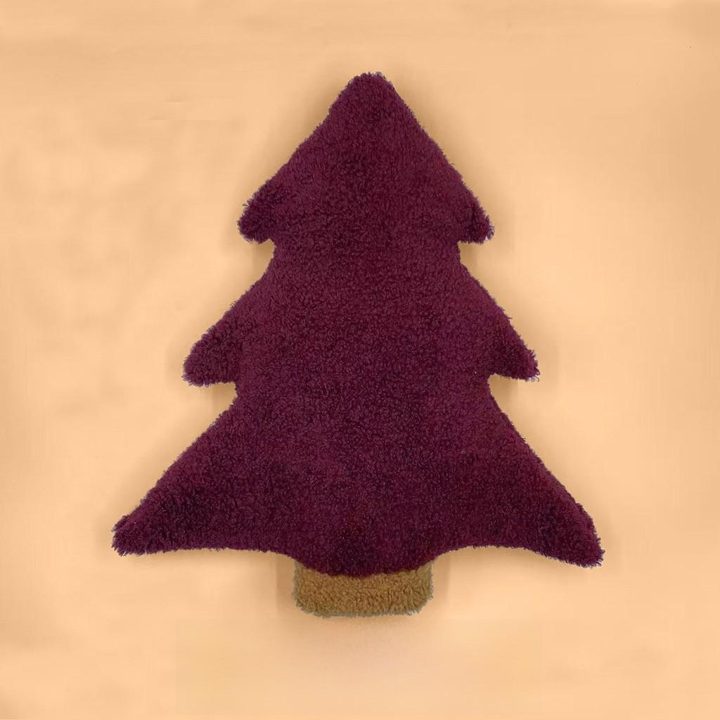 Christmas Tree Plush Pillow Decorative Cushion For Holiday Home Decor