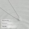 Cui Yan S925 Sterling Silver Korean Daisy Necklace, Fresh Summer Clavicle Chain for Women