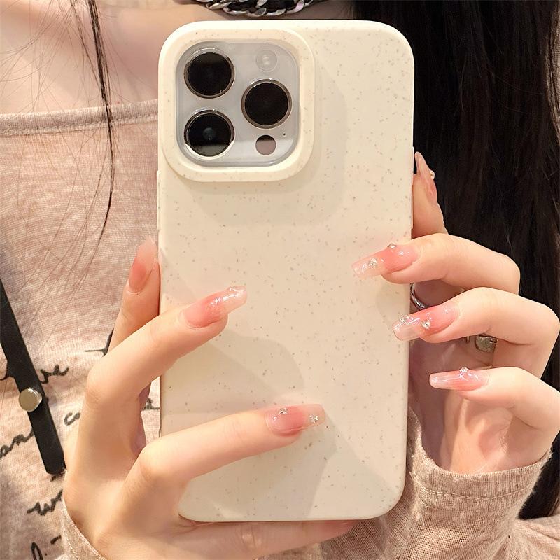 Einfache reine weizenfarbene Hülle Abbaubares umweltfreundliches Material Schutzhülle Handy-Rückseite