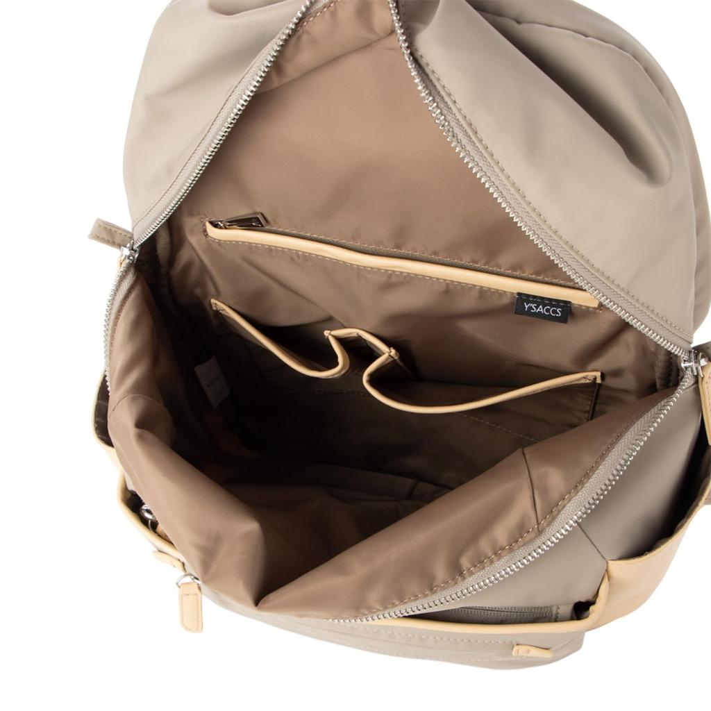 Backpack Taffeta X Recycled Daily Backpack for Women 2002704 Dark Gray [Isaac] [Nylon Leather] (15)