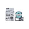 King Jim [Genuine] Tepra PRO Tape Cartridge, Matte Finish, 12mm, Transparent Label/Black Text, 8m Length, SB12T