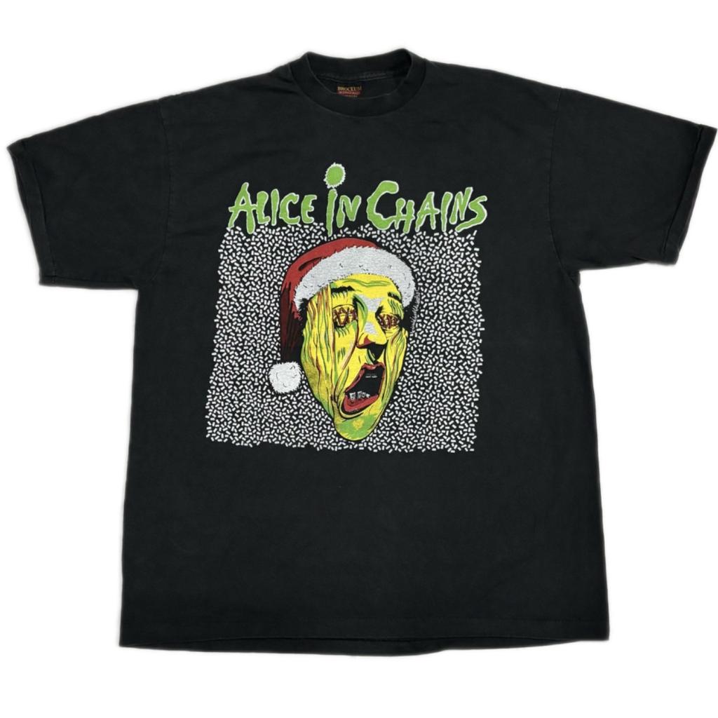 Vintage Alice In Chains Christmas 1991 Tour 90s Band US Rare XL REPRINT Unisex T-Shirt