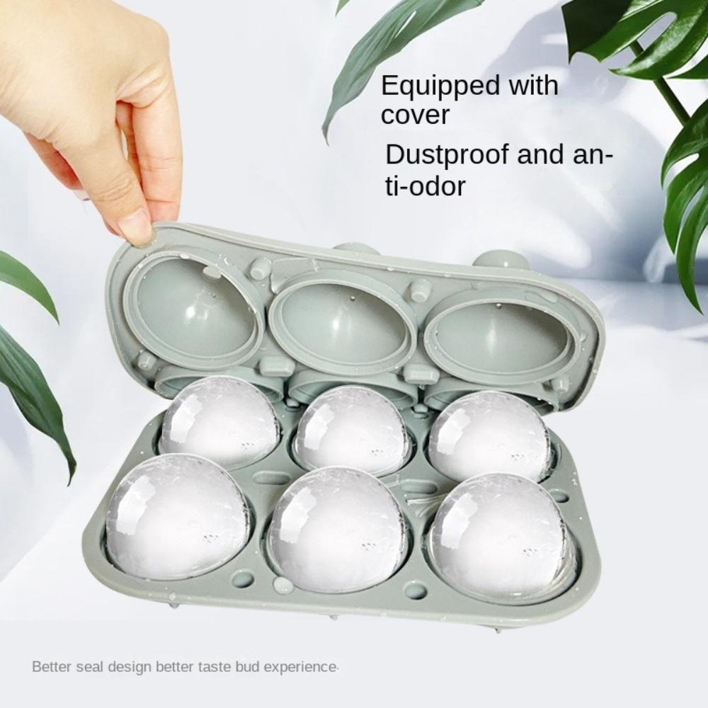 Neue Silikon Jello Eierformen Runde Kugeln Antihaft-Kugel Eisgitter Eisballform Küche