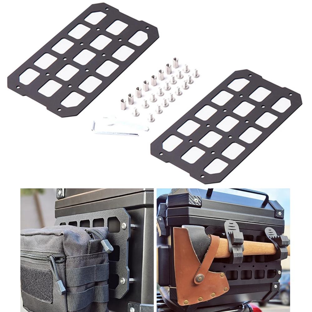 Motorcycle Molle Panel For Trunk Storage Aluminum Alloy Waterproof Tactical Univ