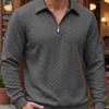 Lässiger Herren Pullover mit langen Ärmeln, Halbreißverschluss Neue Strickware für Frühling Herbst Freizeit Outdoor Pullover Handel