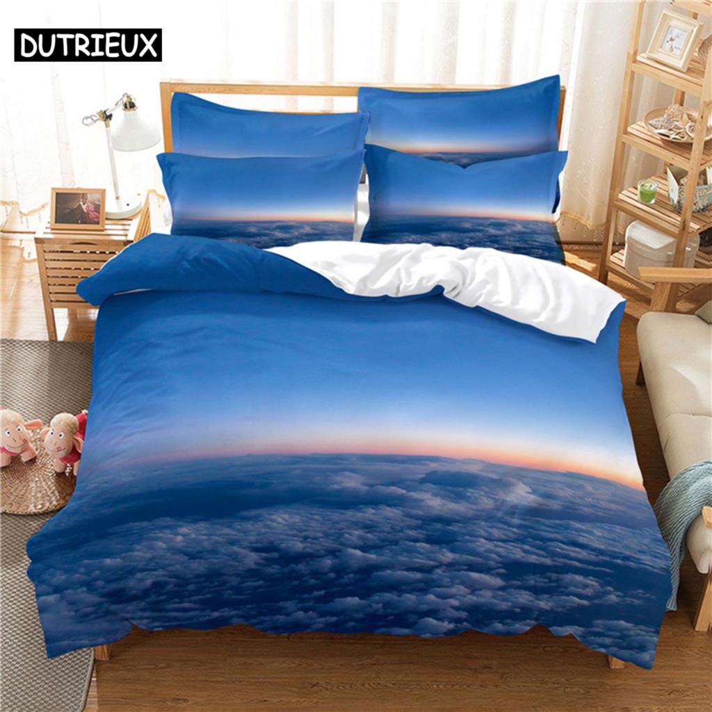 Comforter 3D Digital - Printed Beautiful Scenery - Themed Queen - Sized With Fashionable Design