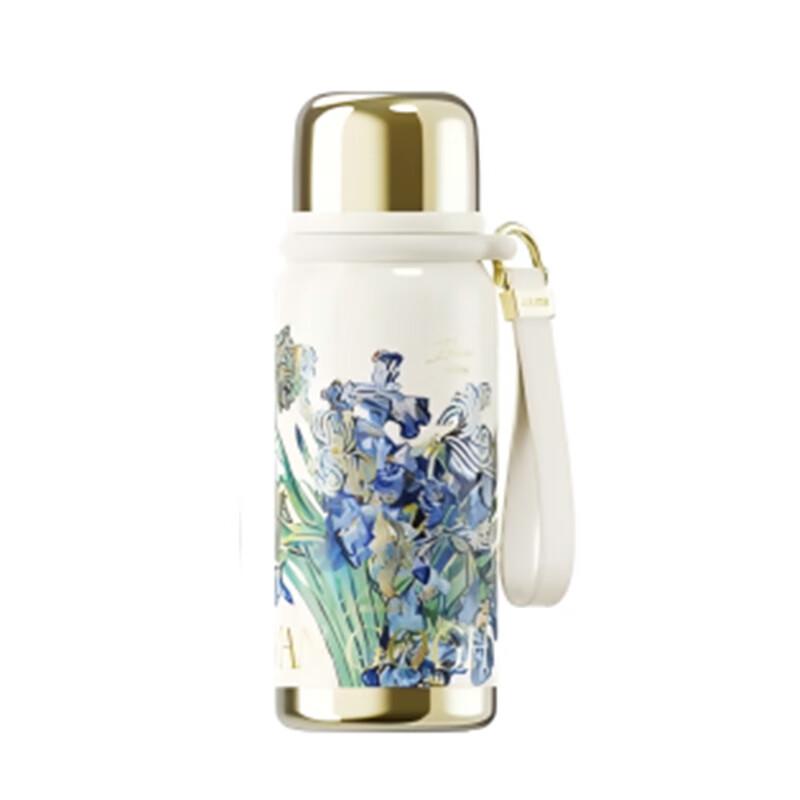 GE-MET Van Gogh Series Iris Flower Insulated Mug, 580ml