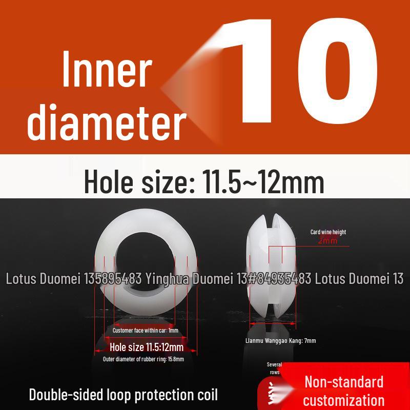 Industrial Dustproof Double-Sided Rubber Cable Grommet & Sealing Ring for Distribution Box