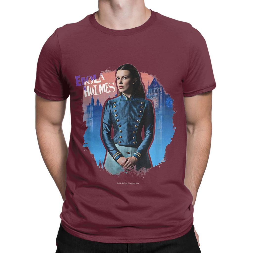 Enola Holmes Mysteries Enola Millie Bobby Brown in London Lustiges 100% Baumwoll T-Shirt Die Enola Holmes Mysteries T-Shirts Oberteile Für Unisex