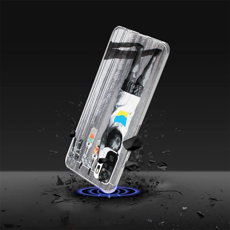 Street Art Banksy Graffiti Phone Case For Xiaomi Redmi Note 15 14 13 12S 12 11 Pro Plus 14S 11S 11E 10 10S 11T 5G Personalized C