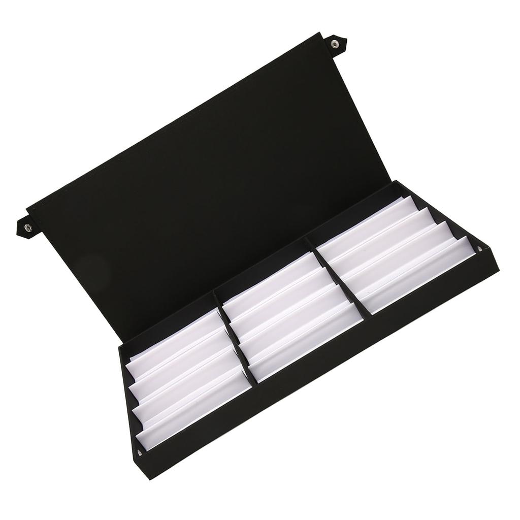 Organizzatore per Occhiali da Sole a 15 Scomparti in Tessuto di Nylon Custodia Multifunzionale per Gioielli Occhiali da Tavolo Cassetti