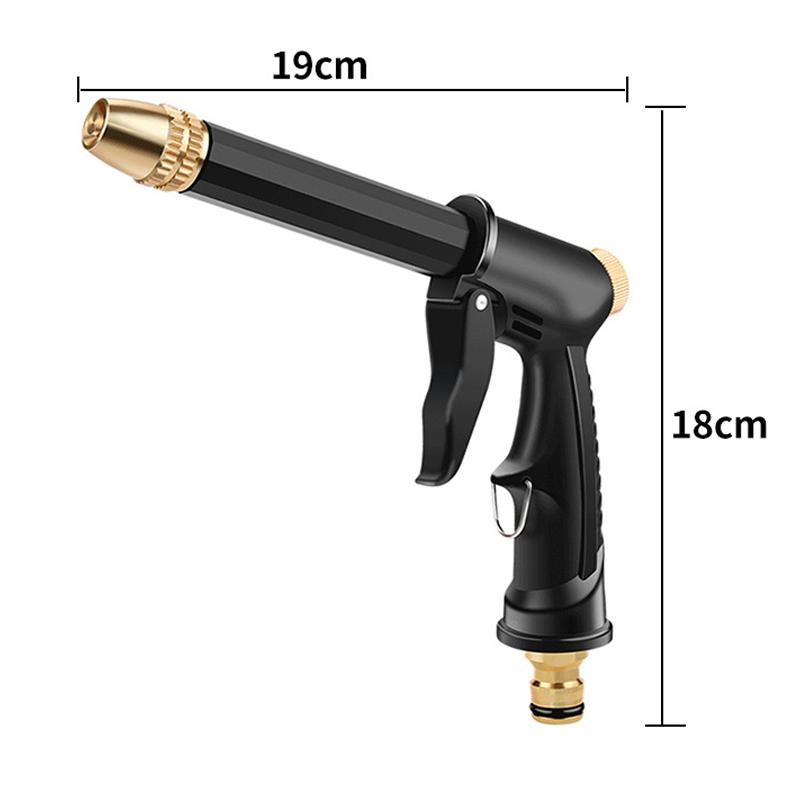 

Автомобильная пенная мойка Пистолет для распыления воды под высоким давлением Пистолет для воды для чистки сада Шланг Пистолет для воды Автомобильный регулируемый инструмент с распылительной насадкой 1PC