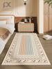 Classical Minimalist Style Loop Pile  Carpet Living Room Bedroom Bedside Warm Floor Mat Anti-slip Washable and Quick