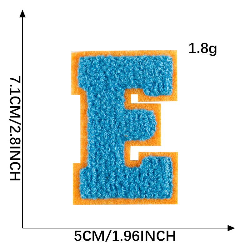 Diy Patch Sticker Letter Towel Embroidery Cloth Sticker Multi-Color Cloth Label Clothing Accessories Badge Embroidery Sticker