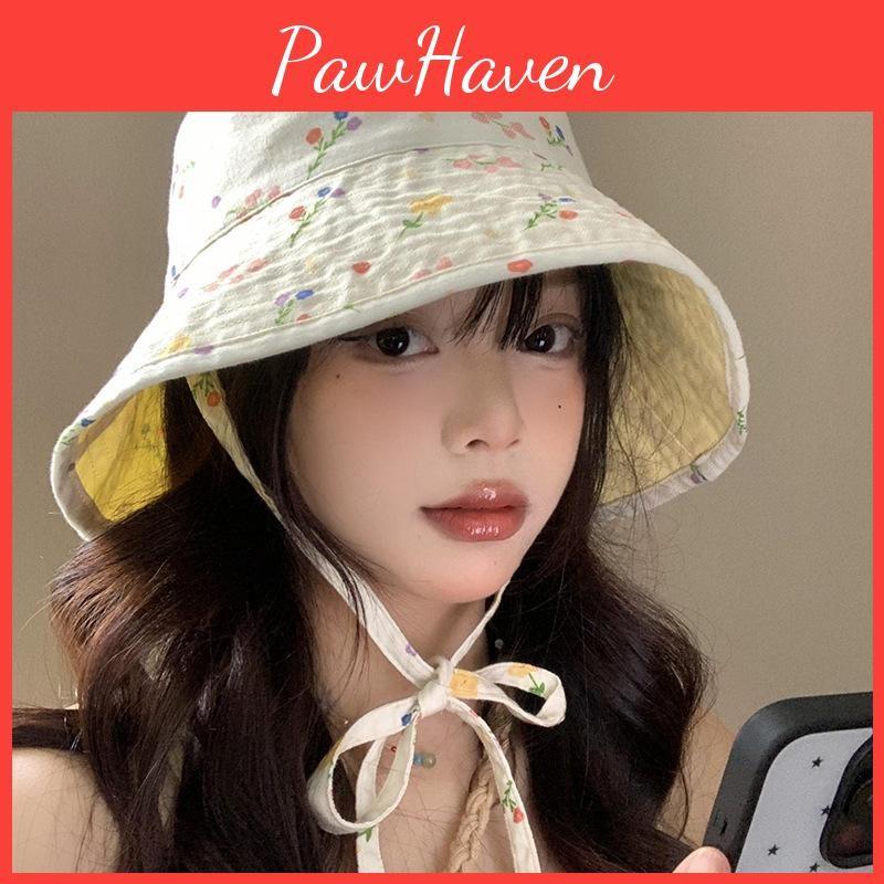Floral Reversible Summer Bucket Hat For Women With Uv Protection Gifts Caps