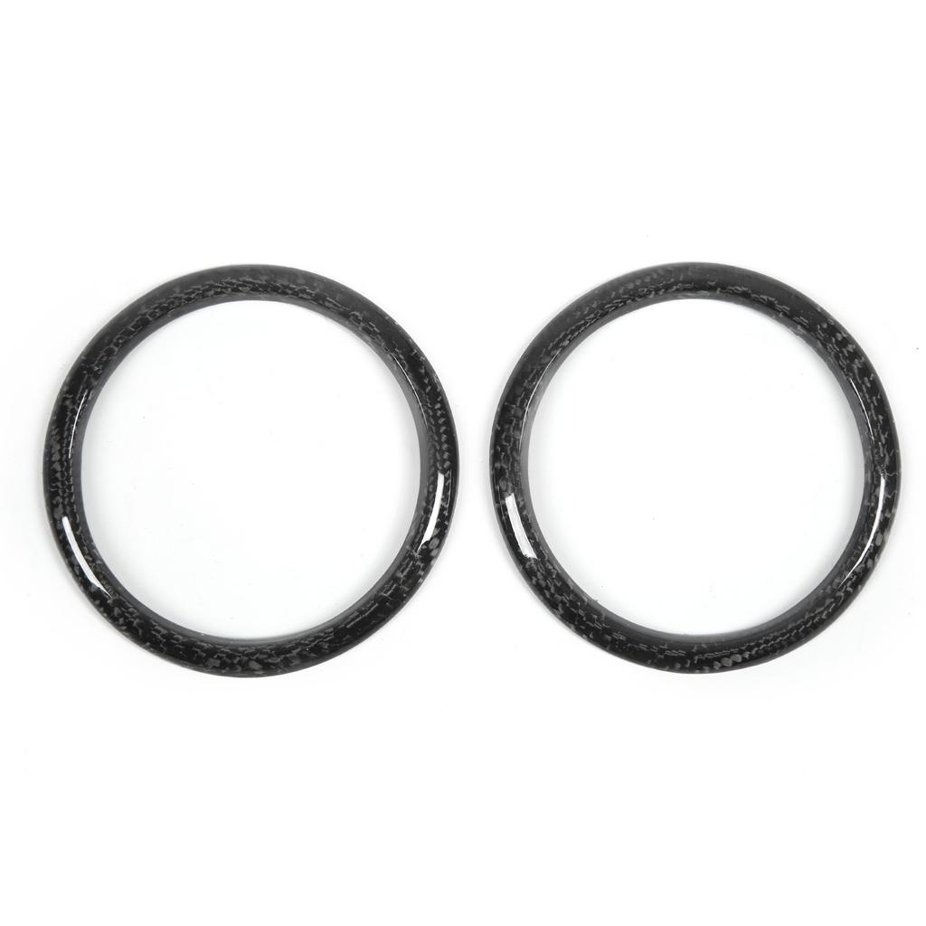 2pcs Car AC Outlet Ring Carbon Fiber Air Conditioning Vent Trim Replacement for Subaru BRZ