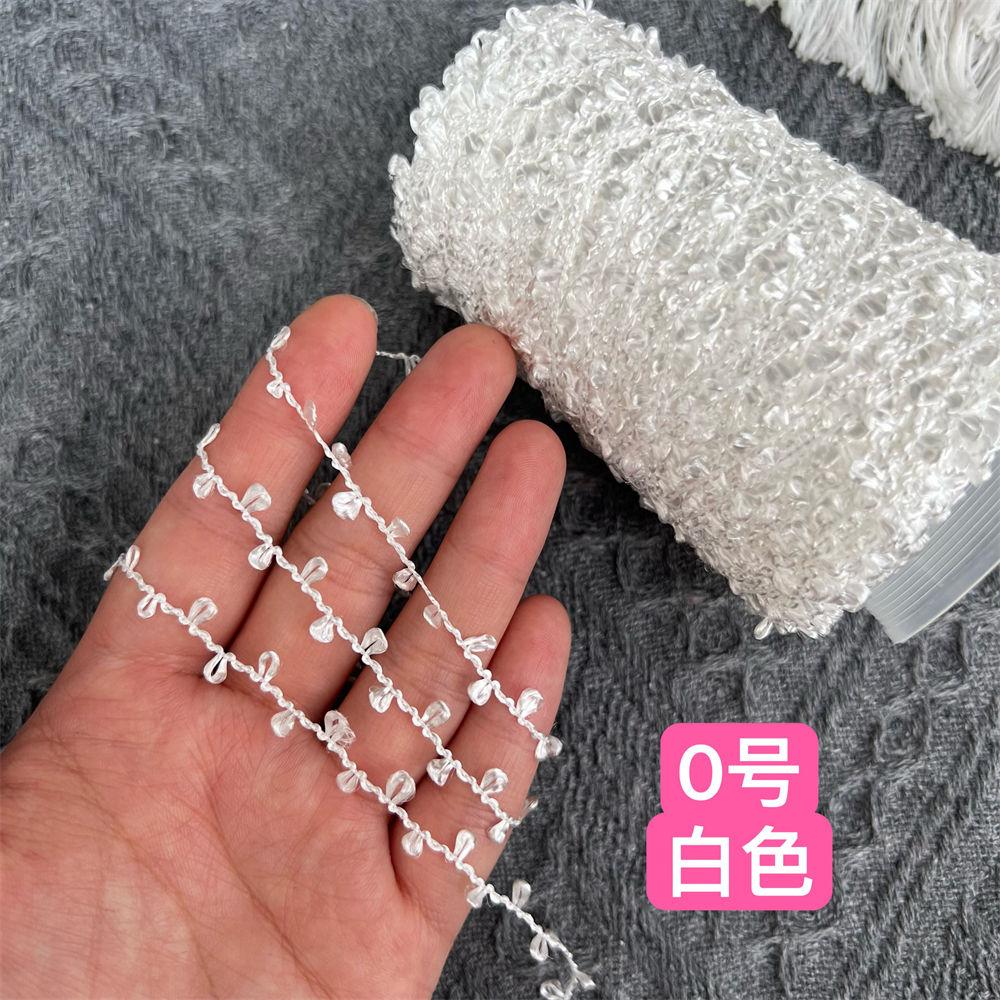 100G Glossy Ear Yarn, Bilateral Small Circles, Hand-mixed Wiring, Hand-woven Fancy Yarn DIY Knitting&Crocheting