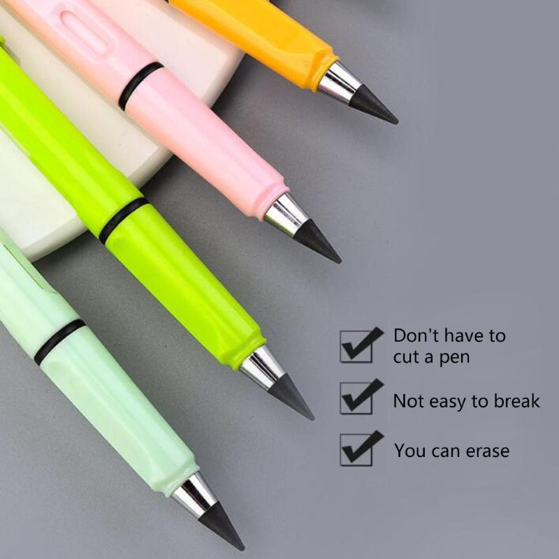 Portable Erasable Inkless Pencil Refillable Inkless Pencil Unique Screw Interface Design Detachable Pen Nib for Children