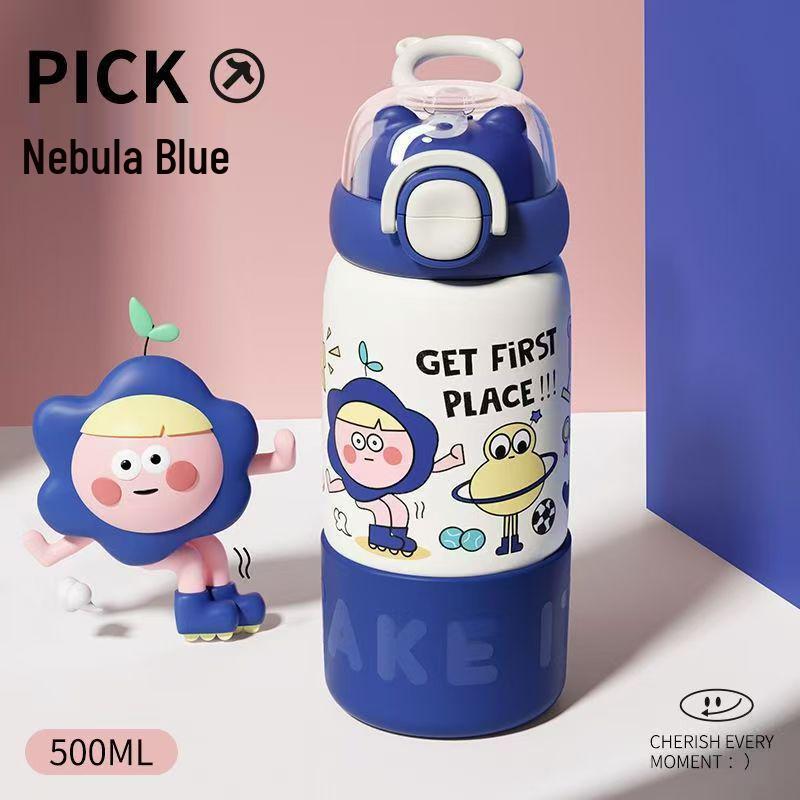 Kitten Thermos Cup: 2026 Stylish Insulated Straw Cup for Students - Cute, Portable, 316 Stainless Steel