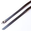 Nippon Chuko NBK Genuine Leather Shoulder Strap, Water-Repellent, Silver Hardware, Narrow Width, 12mm, Chocolate, KT60-S-C