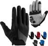 Summer Unisex Cycling Gloves-Full Finger Stretch Breathable Lightweight Non-Slip SBR Palm Pad Knuckle Protection