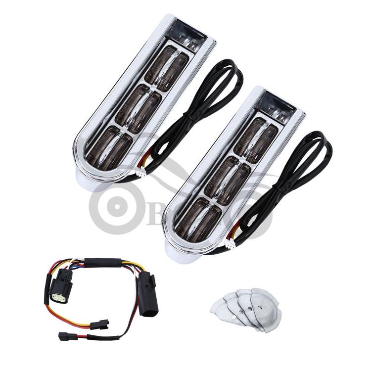 LED Lights for Harley Big Glide CVO Saddlebags and Fender, Decorative 14-20.