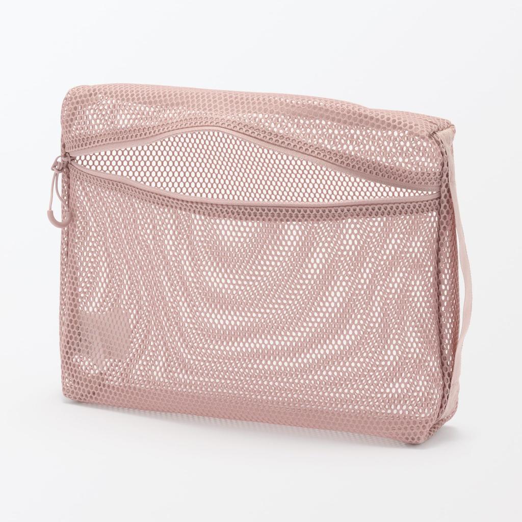 Muji 3D Mesh Case Pink L 21×27×5cm 84730337