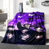 1Pc Butterflies Night Sky Blanket Soft Throw Blanket For Home Bedroom Bed Sofa Travel Office Solid Christmas Blanket
