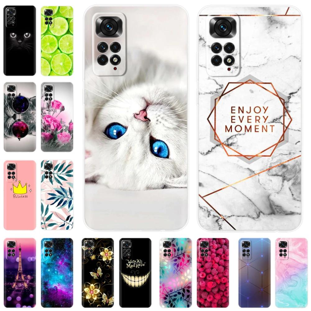 Soft TPU Case For Redmi Note 11 Pro Plus Case Butterfly Painted Phone Silicone Back Cover For Xiomi Redmi Note 11 Note11 Pro 11S