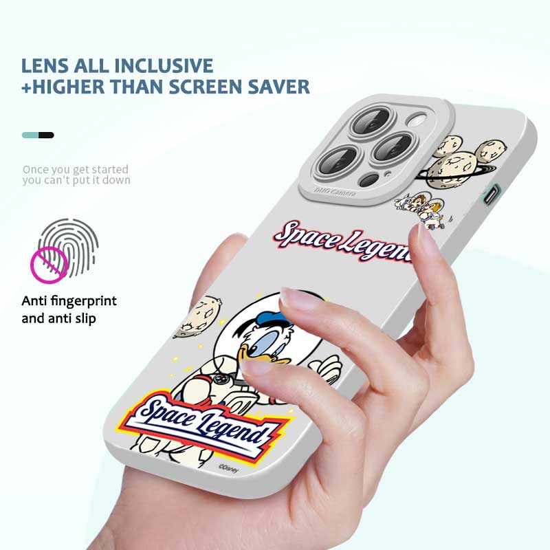 Buy Cute Cartoon Donald Duck Disney Phone Case Square Edge Pattern