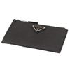 Příslušenství 2MC086 QHH Pouzdro na mince s trojúhelníkovým vzorem Nero Saffiano [Prada] (pouzdro na kartu) Pánské Dámské [Značka] [Položka]