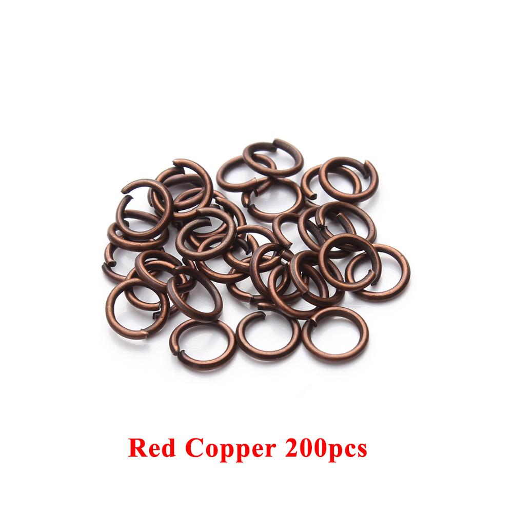50-200pcs DIY Jewelry Findings Open Single Loops Jump Rings Split Ring for jewelry making Open Jump Rings Connectors Wholesale