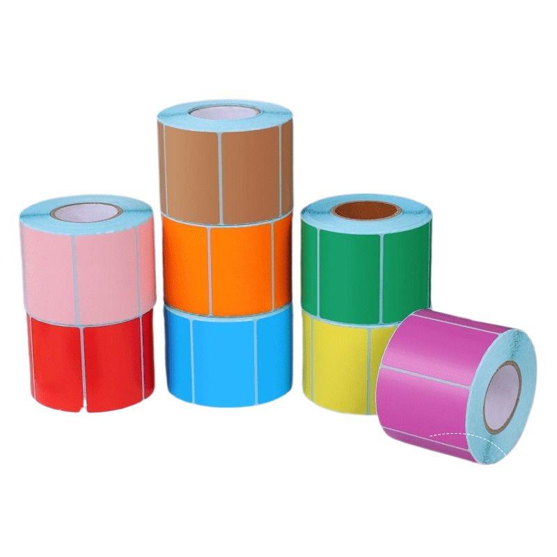 White Self-Adhesive Thermal Paper Stickers - Waterproof & Durable, Various Sizes 30x20, 1200 sheets, landscape