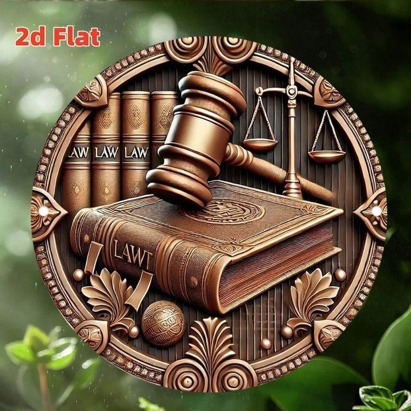 

Justice Law Symbol Vintage Metal Wall Poster