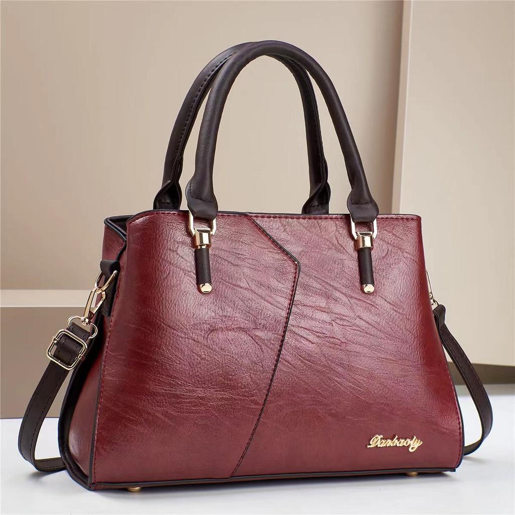 Trendy Chic Colorful Patchwork Bucket Bag For Moms With Spacious Design