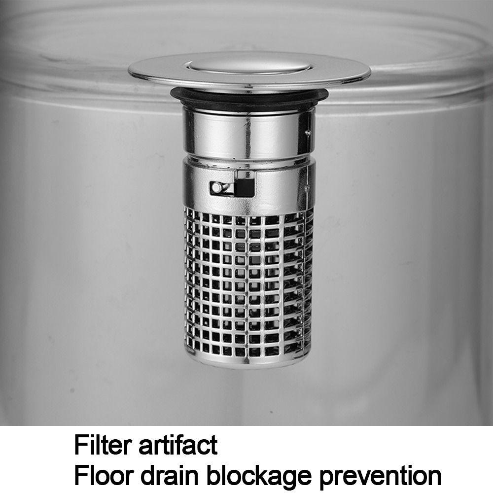 Anti-clog Floor Drain Filter Mesh Hair Trap Washbasin Bounce Core Bathroom Accessory