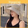 Polyester Large Brim Sun Hat With Shoulder Cover For Outdoor Activities And Travel
