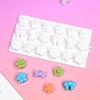 Food Grade Silicone Baking Molds 18 Cavities Bows Flower Design For Creating Chocolate Sweet And Soft Candies