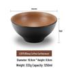 Large Frosted Melamine Ramen Bowl - Japanese-Style Restaurant Noodle Bowl for Mala Tang, Luosifen, Soup, and Rice Noodles